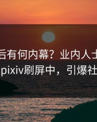 发现背后有何内幕？业内人士被曝真相，pixiv刷屏中，引爆社交圈
