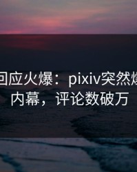 当事人回应火爆：pixiv突然爆出猛料内幕，评论数破万
