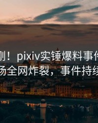 刚刚刚刚！pixiv实锤爆料事件，主持人现场全网炸裂，事件持续发酵