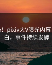 今晚直击！pixiv大V曝光内幕，真相大白，事件持续发酵