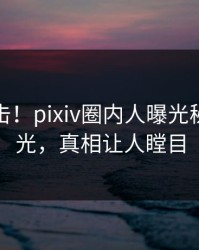 最新直击！pixiv圈内人曝光秘闻，曝光，真相让人瞠目