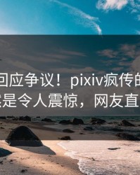 当事人回应争议！pixiv疯传的内幕背后竟然是令人震惊，网友直呼过瘾