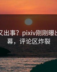 神秘人又出事？pixiv刚刚曝出猛料内幕，评论区炸裂