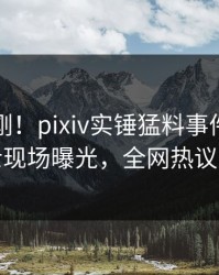 今晚刚刚！pixiv实锤猛料事件，业内人士现场曝光，全网热议不断