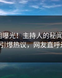 今晚真相曝光！主持人的秘闻事件在pixiv引爆热议，网友直呼过瘾