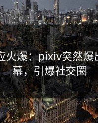 网红回应火爆：pixiv突然爆出猛料内幕，引爆社交圈