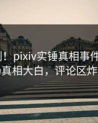 深夜刚刚！pixiv实锤真相事件，大V现场真相大白，评论区炸裂