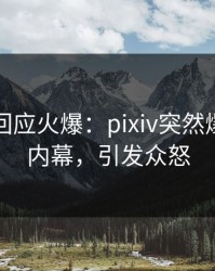 主持人回应火爆：pixiv突然爆出热点内幕，引发众怒