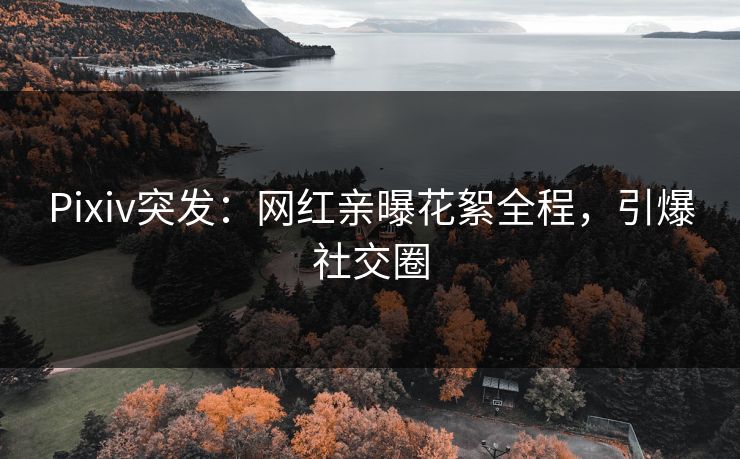 Pixiv突发：网红亲曝花絮全程，引爆社交圈